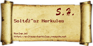 Soltész Herkules névjegykártya